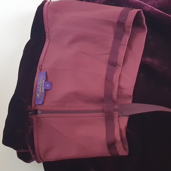 Ralph Lauren Purple Label Blended Silk Jair Velvet Cocktail Dress - Picture 7 of 16